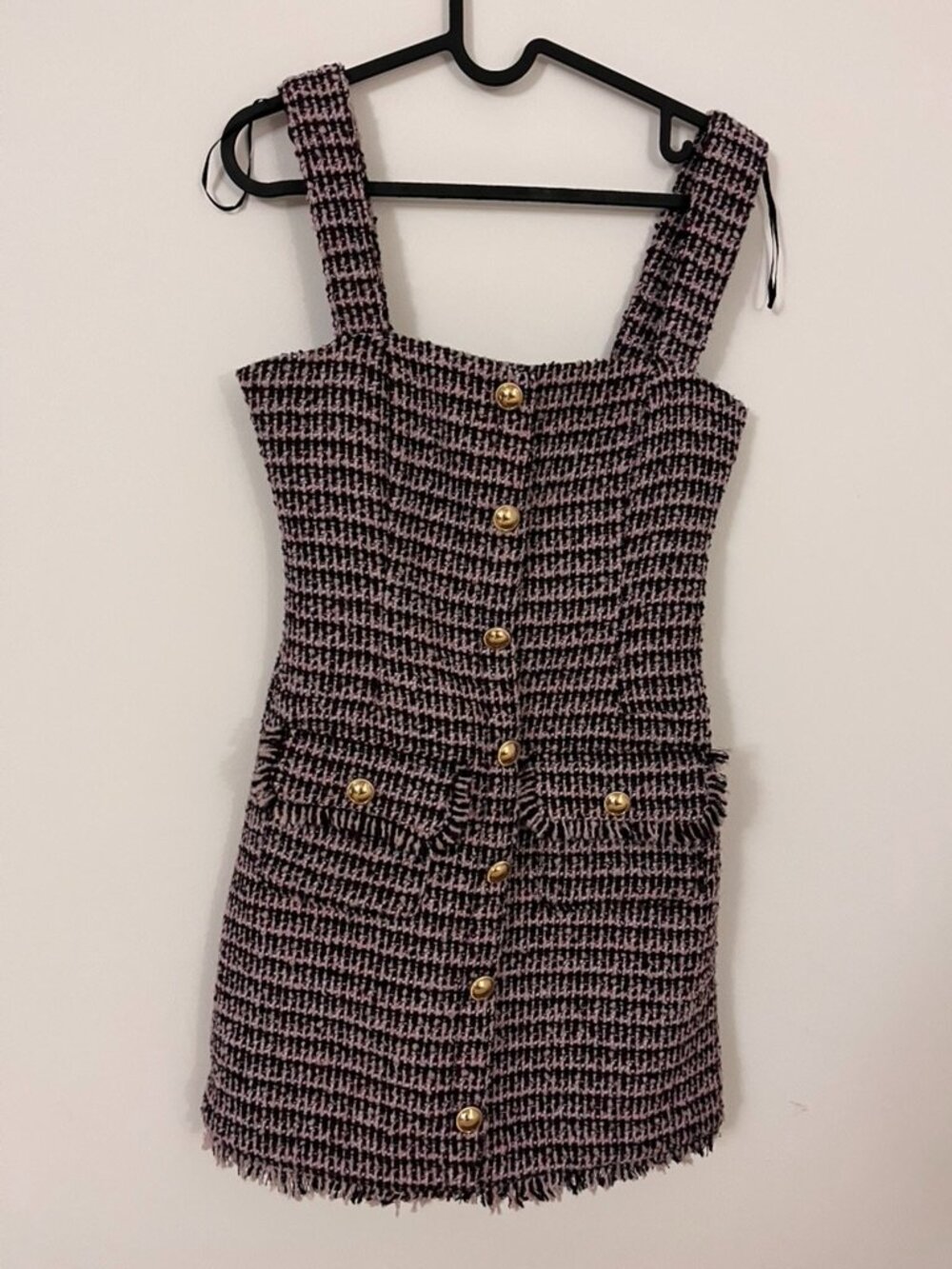 Dynamite purple tweed dress